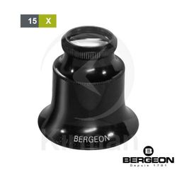Lupa Plastico Negro Bergeon 039048 Bifocal Baquelita x15