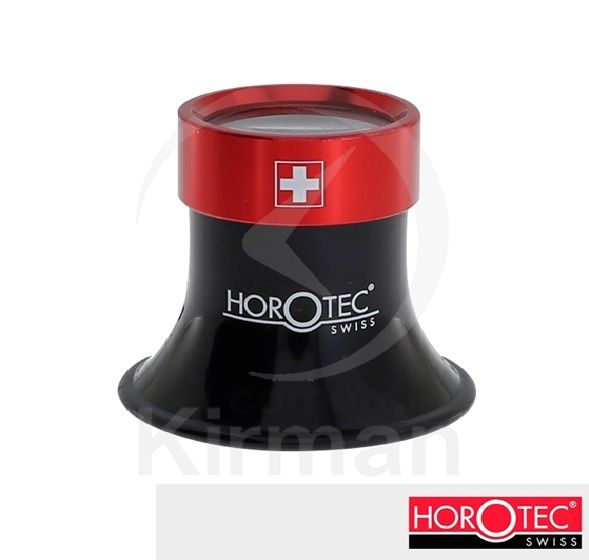 Lupa Plastico Negro Bicolor Rojo Horotec 039086/2.5 Estándar N°2.5 x5