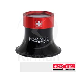 Lupa Plastico Negro Bicolor Rojo Horotec 039086/3.5 Estándar N°3.5 x3.75