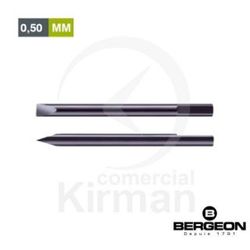 Mecha Bergeon Acero 45001 Plana Para Destornillador De Precisión De 0.50mm