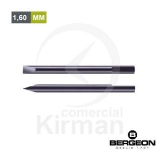 Mecha Bergeon Acero 45052 Plana Para Destornillador De Precisión De 1.60mm