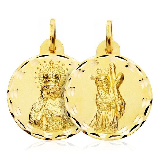 Scapular Medal Great Power Macarena Gold 18kts 23mm 26000566