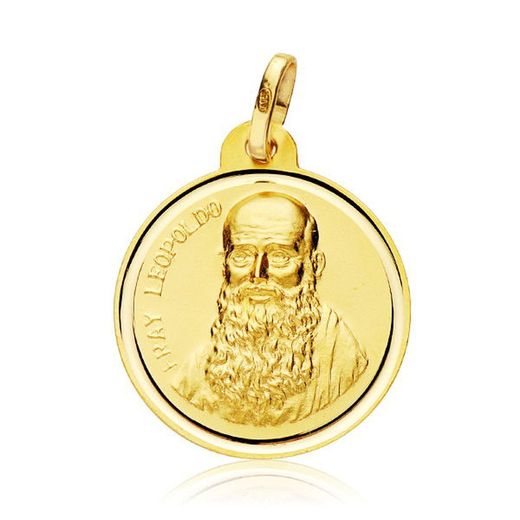Fray Leopoldo guldmedalje 18kt 22mm 27000226