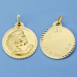 Medalla Horoscopo Leo Oro 18kts 20mm 26001012LE