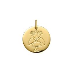Medalla Oro 18kts Angelito Argyor MRM 16mm (18)1962003 Grabado