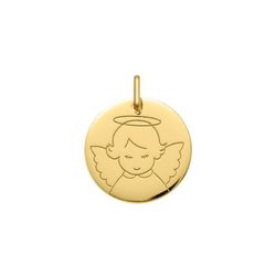Medalla Oro 18kts Angelito Argyor MRM 16mm (18)1962017 Brillo