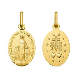 Medalla Oro 18kts Argyor MRM (18)AY3003 Virgen Milagrosa Francés