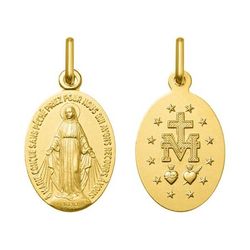 Medalla Oro 18kts Argyor MRM (18)AY3004 Virgen Milagros Francés