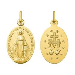 Medalla Oro 18kts Argyor MRM (18)AY3005 Virgen Milagros Francés