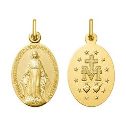 Medalla Oro 18kts Argyor MRM (18)AY3011 Virgen Milagrosa