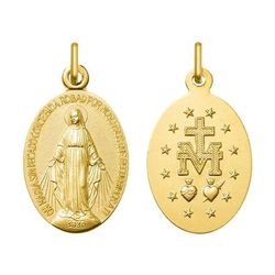 Medalla Oro 18kts Argyor MRM (18)AY3012 Virgen Milagrosa