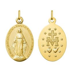Medalla Oro 18kts Argyor MRM (18)AY3013 Virgen Milagrosa