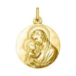 Medalla Oro 18kts Argyor MRM (18)AY3155 Virgen y Niño