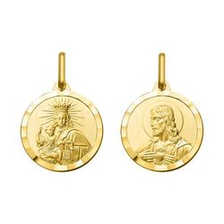 Medalla Oro 18kts Argyor MRM (18)AY3157 Virgen Escapulario Del Carmen