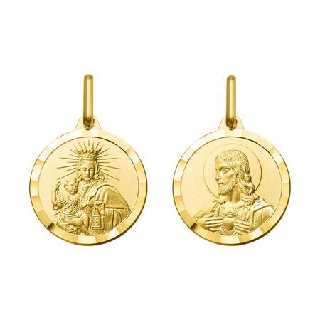 Medalla Oro 18kts Argyor MRM (18)AY3157 Virgen & Escapulario Del Carmen