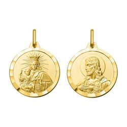 Medalla Oro 18kts Argyor MRM (18)AY3159 Virgen & Escapulario Del Carmen