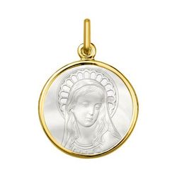 Medalla Oro 18kts Argyor MRM (18)AY6022 Virgen C. Nácar
