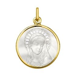 Medalla Oro 18kts Argyor MRM (18)AY6023 Virgen C. Nácar