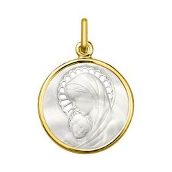 Medalla Oro 18kts Argyor MRM (18)AY6027 Virgen C. Nácar