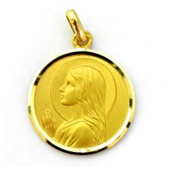 Medalla Oro 18kts Ave Rafael 18mm M1/11/142/18