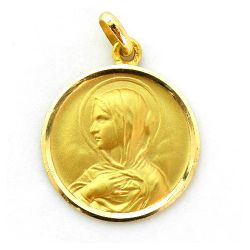 Medalla Oro 18kts Ave Renard 22mm M1/11/6/22
