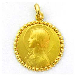 Medalla Oro 18kts Ave Velo Orla 20mm M1/19/1/20