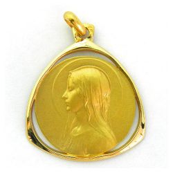 Medalla Oro 18kts Ave Velo Orla 22mm MK1/36/1/22
