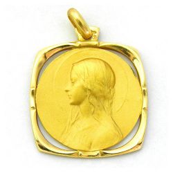 Medalla Oro 18kts Ave Velo Orla 22mm MK1/40/1/22
