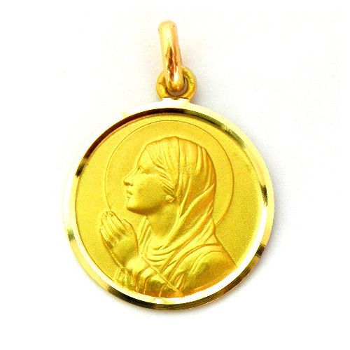 Medalla Oro 18kts Ave Virgo 16mm M1/11/143/16