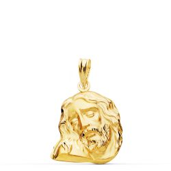 Medalla Oro 18kts Cabeza Cristo 20x16mm P7146-320