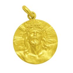 Medalla Oro 18kts Cristo De Limpias 20mm M1/1/137/20