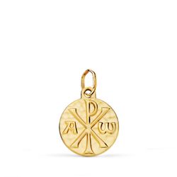 Medalla Oro 18kts Cruz de Crismon Martele P9811-014 14mm