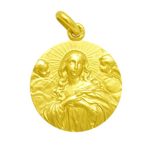 Medalla Oro 18kts La Purisima Concepción 18mm M1/1/12/18