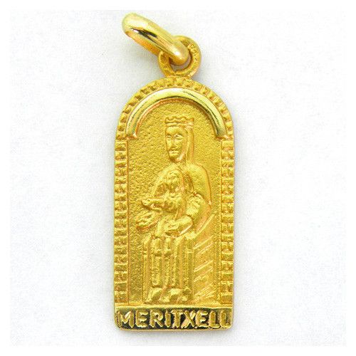 Medalla Oro 18kts Nuestra Seńora De Meritxell Capilla 22mm M1/42/85/22