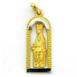Medalla Oro 18kts Nuestra Seńora De Meritxell Capilla 28mm MK1/42/85/28/R