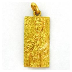 Medalla Oro 18kts Nuestra Seńora De Meritxell Rectangular 25mm M1/41/85/25