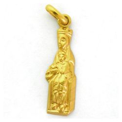 Medalla Oro 18kts Nuestra Seńora De Meritxell Silueta 22mm M1/35/85/22