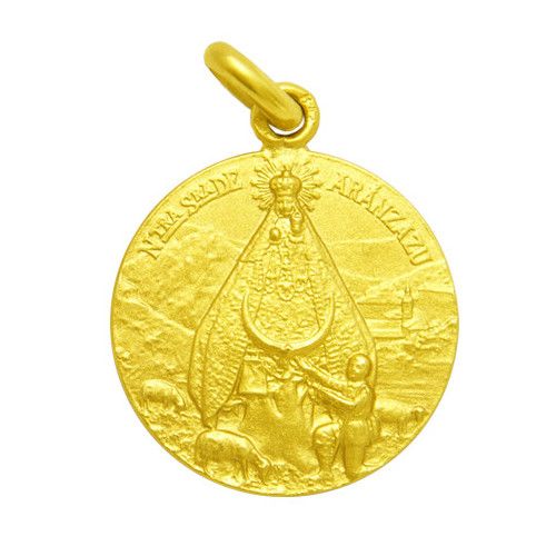 Medalla Oro 18kts Nuestra Sra De Aranzazu 16mm M1/1/197/16