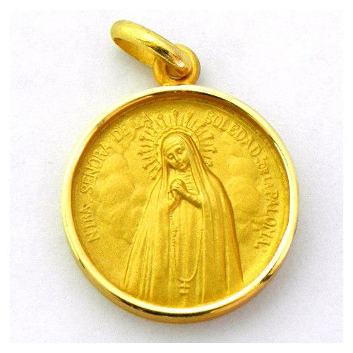 Medalha de Ouro 18k Nossa Senhora da Solidão 17mm M1/9/71/17