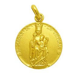 Medalla Oro 18kts Nuestra Sra De La Victoria 16mm M1/1/129/16
