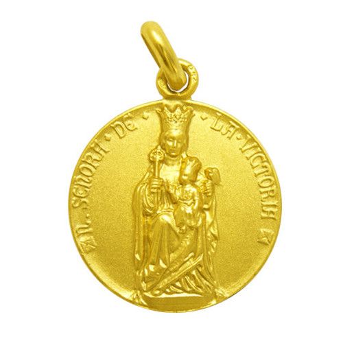 Medalla Oro 18kts Nuestra Sra De La Victoria 20mm M1/1/129/20