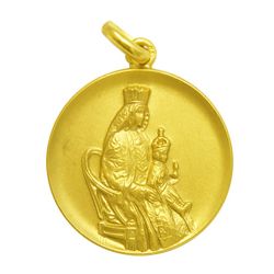 Medalla Oro 18kts Nuestra Sra De Los Reyes 25mm M1/1/92/25