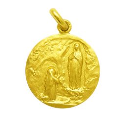 Medalla Oro 18kts Nuestra Sra De Lourdes 16mm M1/1/75/16