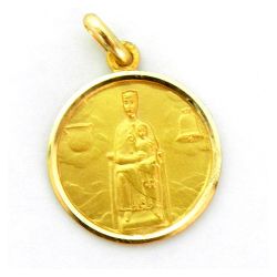 Medalla Oro 18kts Nuestra Sra De Nuria 18mm M1/11/34/18