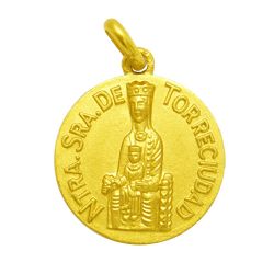 Medalla Oro 18kts Nuestra Sra De Torreciudad 18mm M1/1/157/18