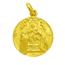 Medalla Oro 18kts Nuestra Sra Del Rosario 20mm M1/1/44/20