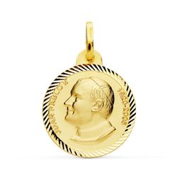 Medalla Oro 18kts P2871-220 San Juan Pablo II 20mm