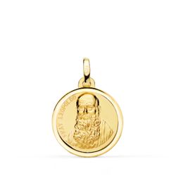Medalla Oro 18kts P2873-318 San Vicente Ferrer 18mm
