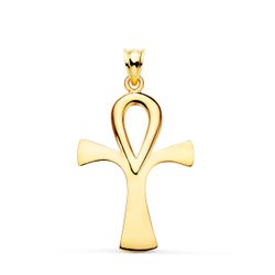 Medalla Oro 18kts P7665-135 Cruz de la Vida Egipcia 36x23mm