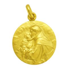 Medalla Oro 18kts San Antonio De Padua 18mm M1/1/7/18